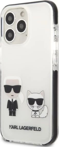 Mbështjellës Karl Lagerfeld KLHCP13LTPEKCW për iPhone 13/13 Pro, Hardcase, Bardhë
