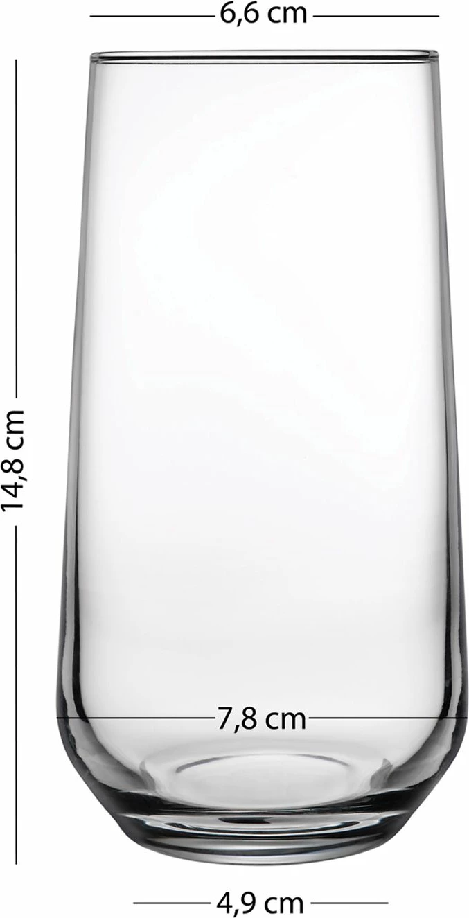 Set gotash prej qelqi, 4 copë, Hermia Concept, Glow 470