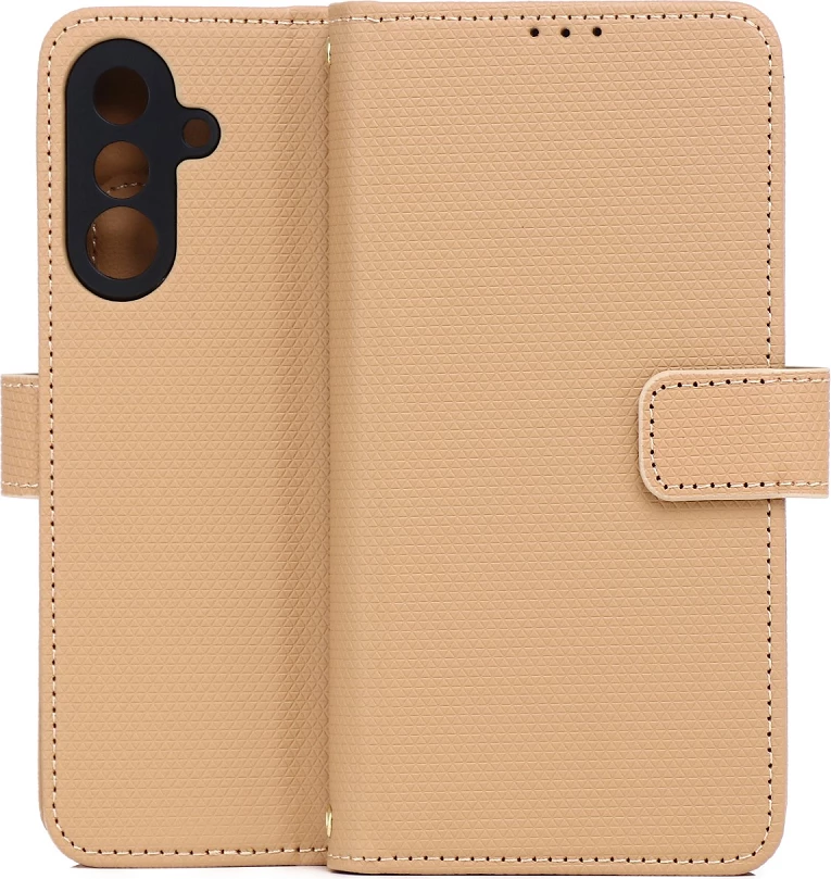 Mbështjellës ONASI Neo Wallet 24459 për Honor 400 Lite, flip cover wallet me stand, bezhë