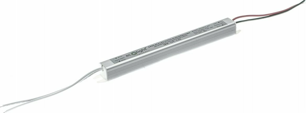 Furnizues rryme LED ECOLIGHT2 Eco Light EC79772 18W 12V 1.5A ultra slim, i bardhë