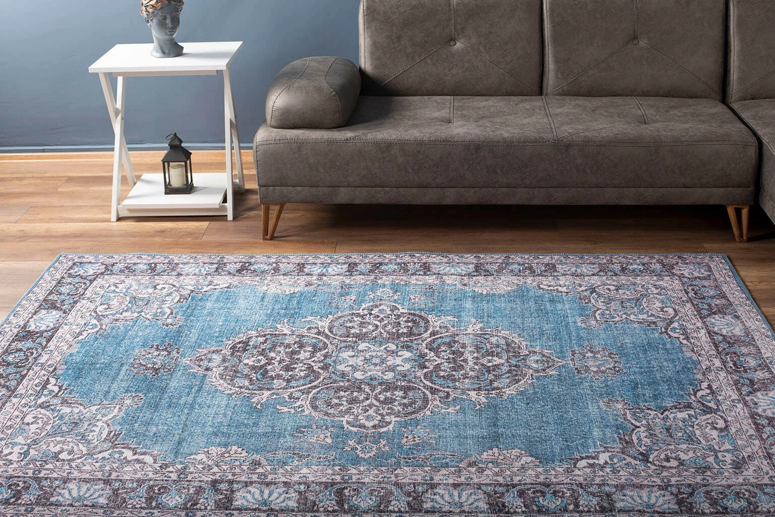 Qilim (210 x 310) Conceptum Hypnose, Blues Chenille, blu AL 201
