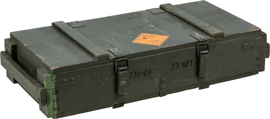 Kuti Municioni Various Wooden army box #4 set 86X42X42CM