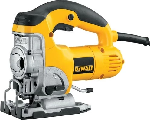 Sharrë xhigso DeWalt DW331K 701 W, me valixhe, e verdhë/zezë