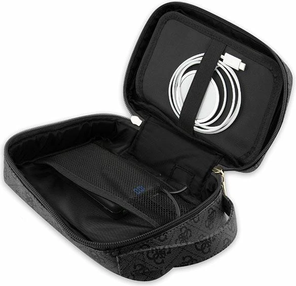 Çantë organizuese Guess 4G Printed Stripes, GUE002710-0, e zezë