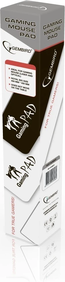 Mauspad Gembird MP-GAME, L, i zi