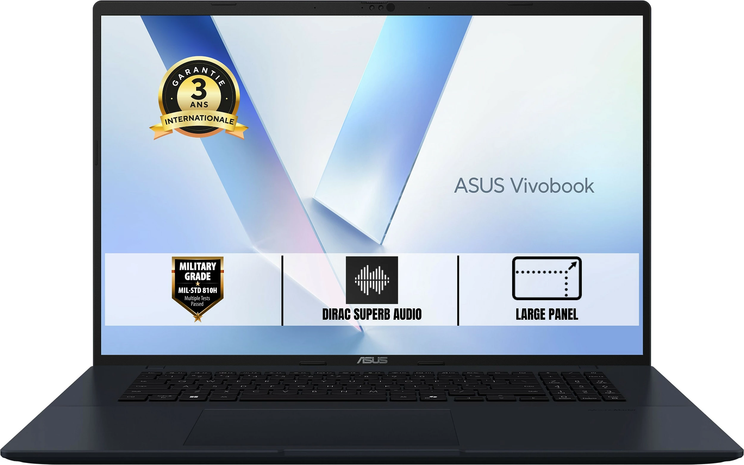 Laptop ASUS Vivobook 18 M1807GA, Ryzen 7 AI 445, 16GB RAM Memorje, 512GB SSD, Windows 11 Home, tastierë AZERTY frëngjisht
