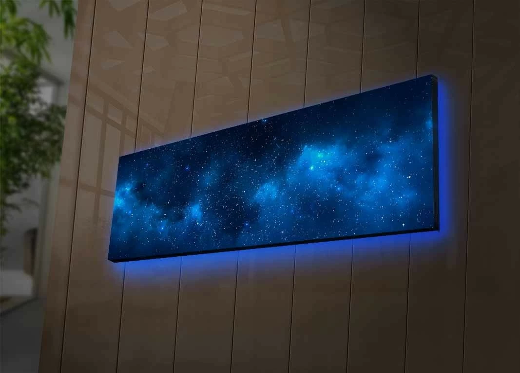 Pikturë dekorative në kanavacë me drita LED, Wallity, 3090NASA-017