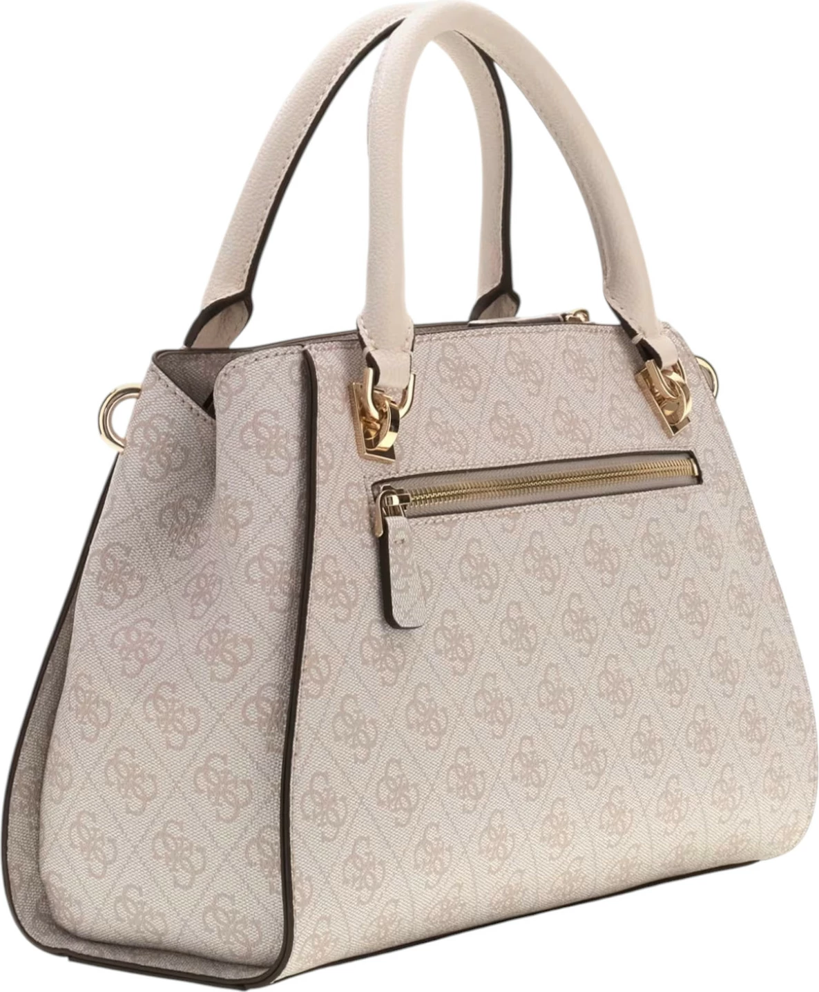 Çantë dore Guess Noelle II Luxury Satchel HWBG96 72070, e bardhë