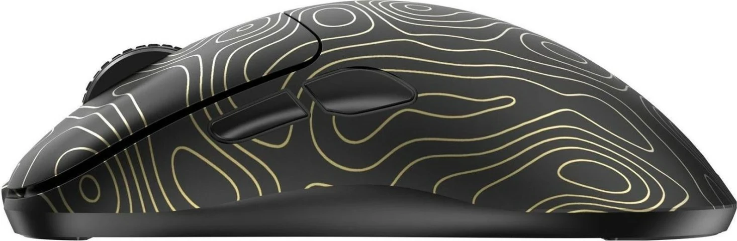Maus gaming White Shark Aero, 10000 DPI, wireless & me kabllo, USB-C, ngjyrë ari