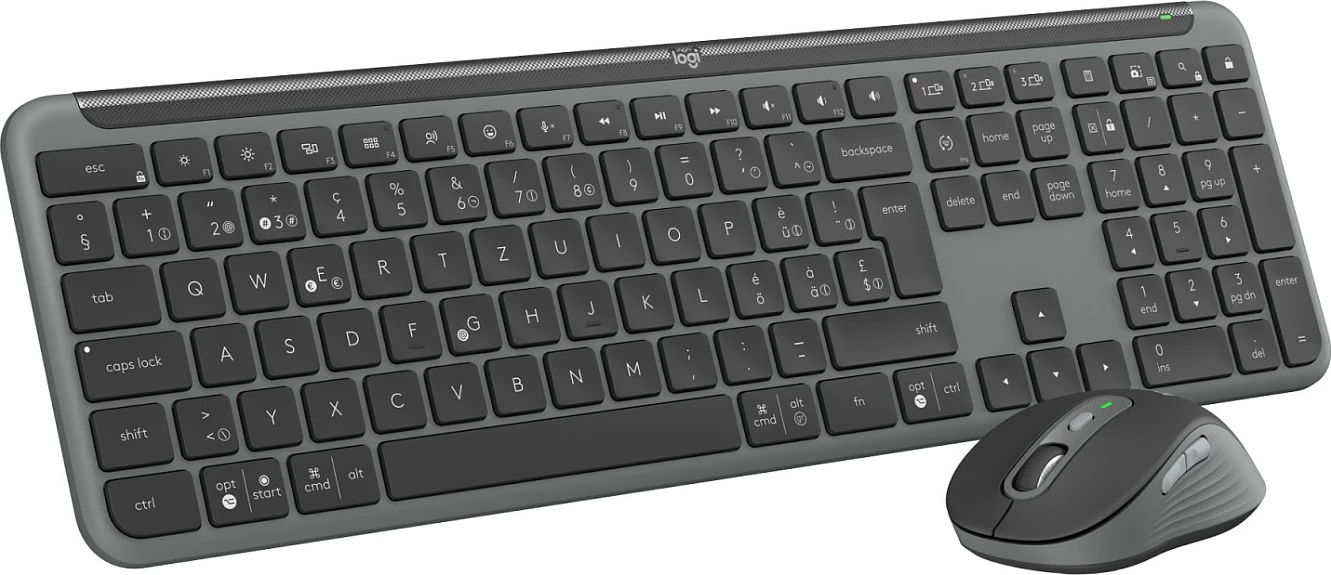 Set tastierë dhe maus Logitech Signature Slim Combo MK950 for Business, grafit