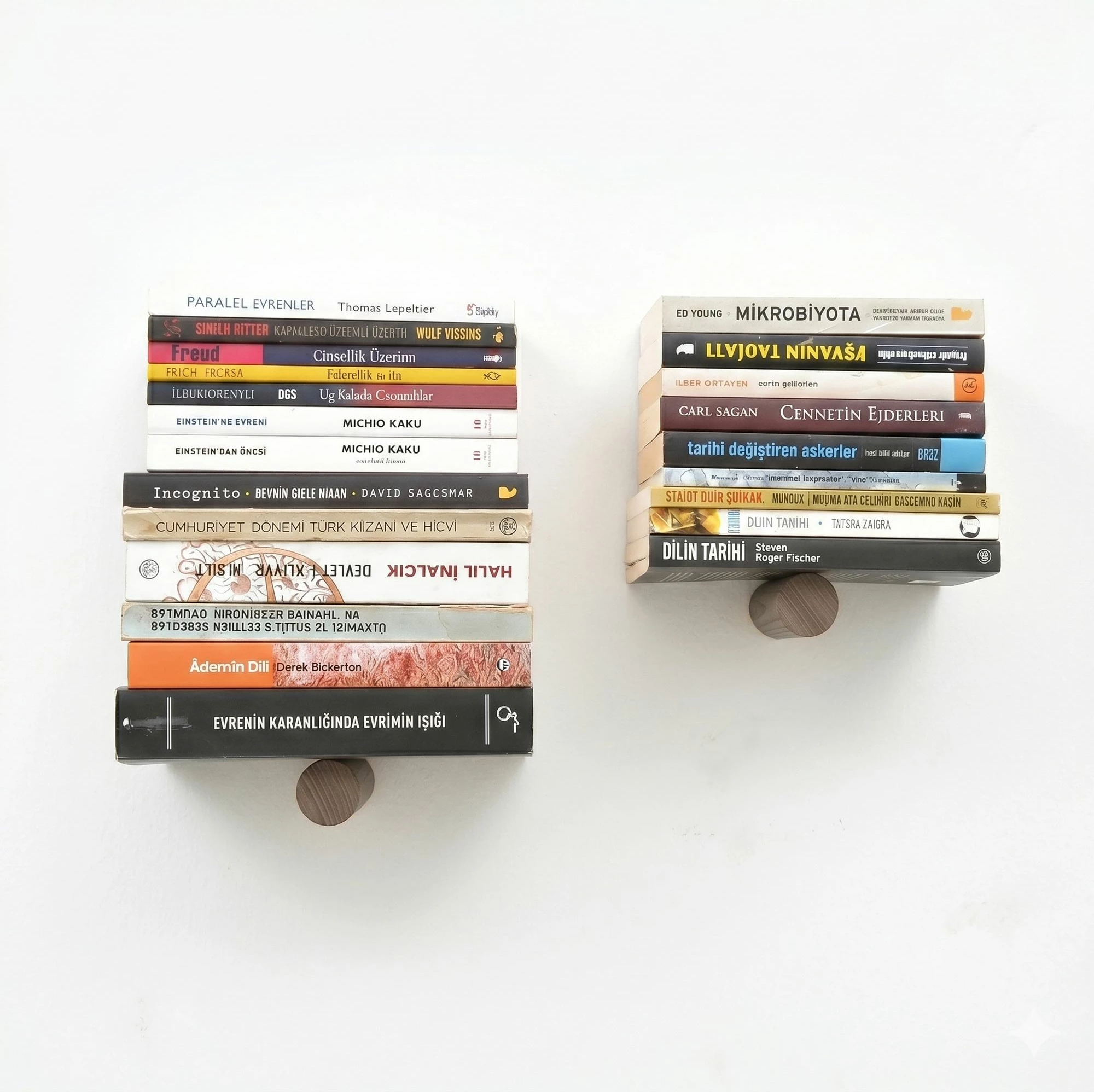Raft muri Pipe Shelf, ngjyrë kafe dhe e zezë, Hanah Home, Wr042 (2 copë)
