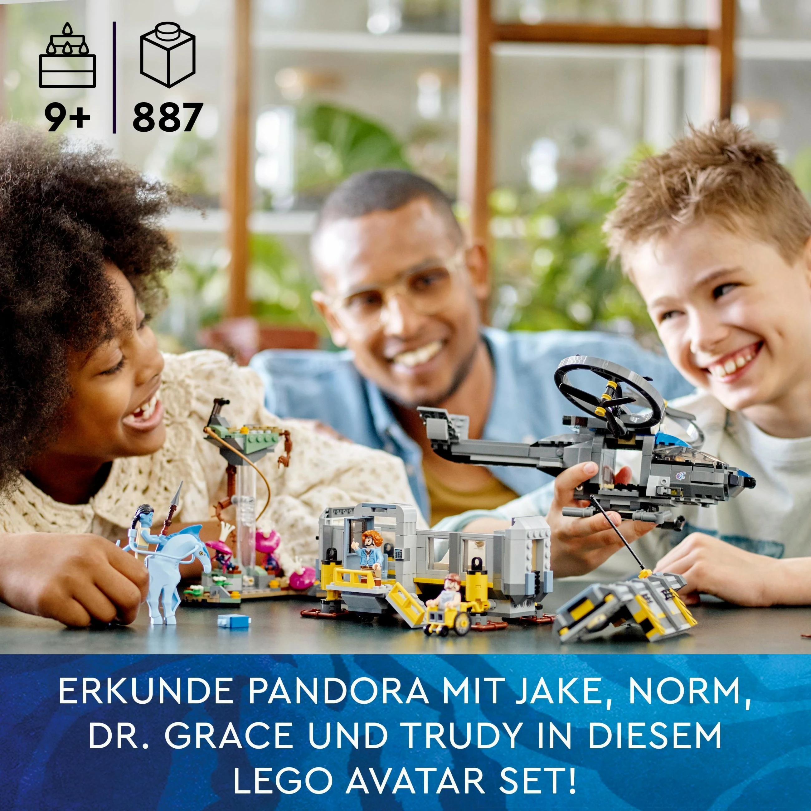 Set për ndërtim LEGO Avatar Floating Mountains: Site 26 & RDA Samson, 887 pjesë, Multikolor