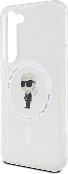 Mbështjellës Karl Lagerfeld IML Ikonik MagSafe për Samsung Galaxy S24, Transparent