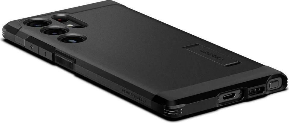 Mbështjellës Spigen Tough Armor për Samsung Galaxy S23 Ultra, i zi