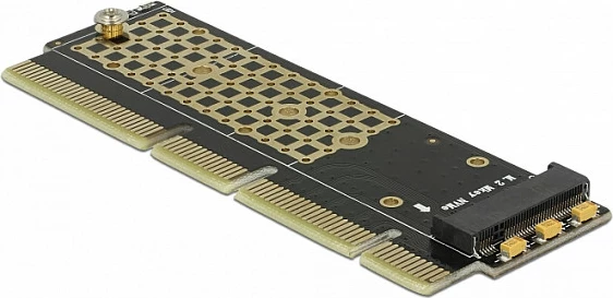 Kartë adapter PCIe DeLOCK 90303, PCIe 3.0 në M.2 NVMe (2230/2242/2260/2280), e zezë