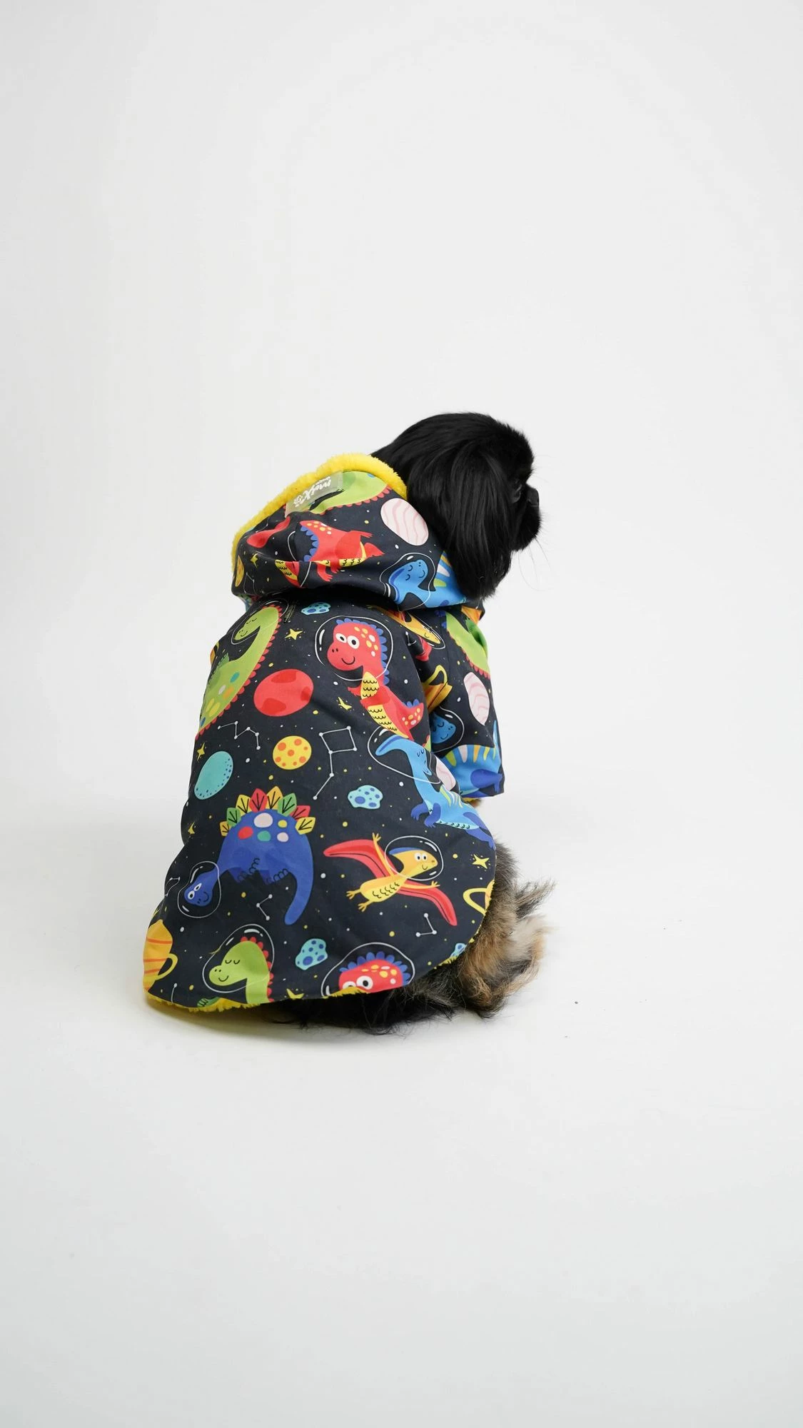 Bluzë me kapuç për qen, multikolor, Cosmic Raincoat, Paws & Whiskers