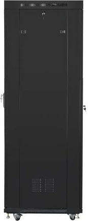 Kabinet rack 19 Lanberg FF01-8842-12BL, 42U, me LCD, xham, i zi, floor-standing