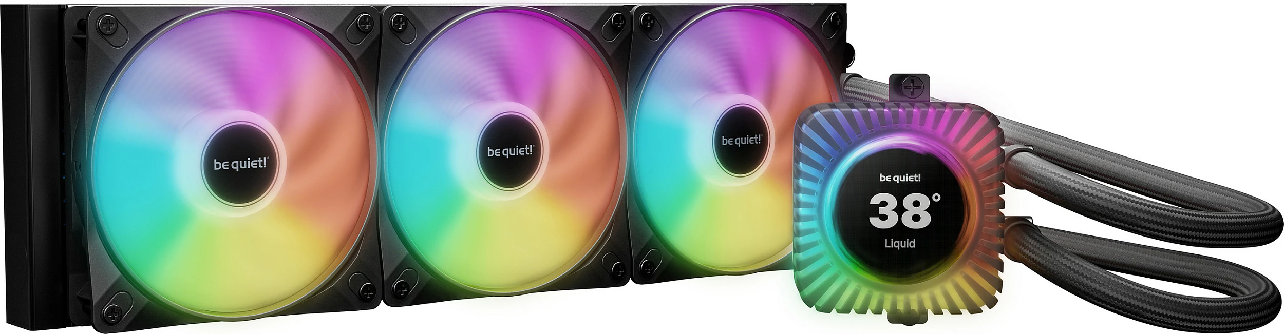 Ftohës uji AIO për CPU be quiet! Light Loop IO LCD 360mm, RGB, i zi
