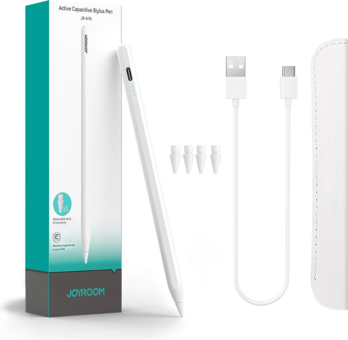 Stylus Joyroom JR-X15, për iPad, 130mAh, USB-C, Bardhë