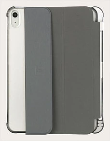 Mbështjellës folio Tucano Satin për Apple iPad 10.9" (10th gen 2022), stand, anti-shock, hirtë/transparent