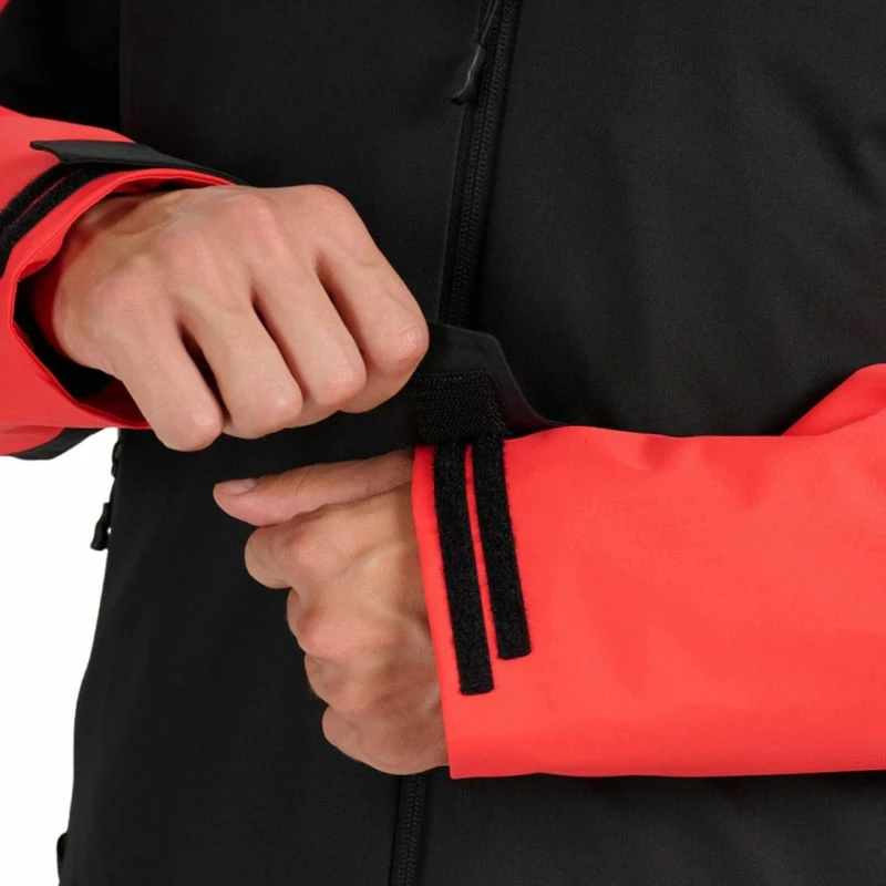 Jakne skijimi për meshkuj 4f, e zezë e kuqe