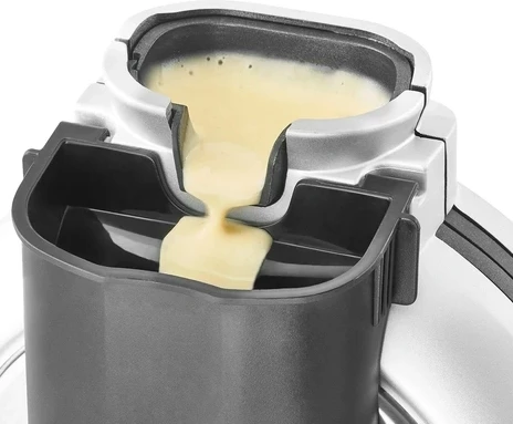 Aparat për vaflla CASO WaffleUp 2932 800 W, sistem vertikal, Ø18 cm, rregullim 5 nivele, me lugë dozimi + tabaka pikuese, argjendtë