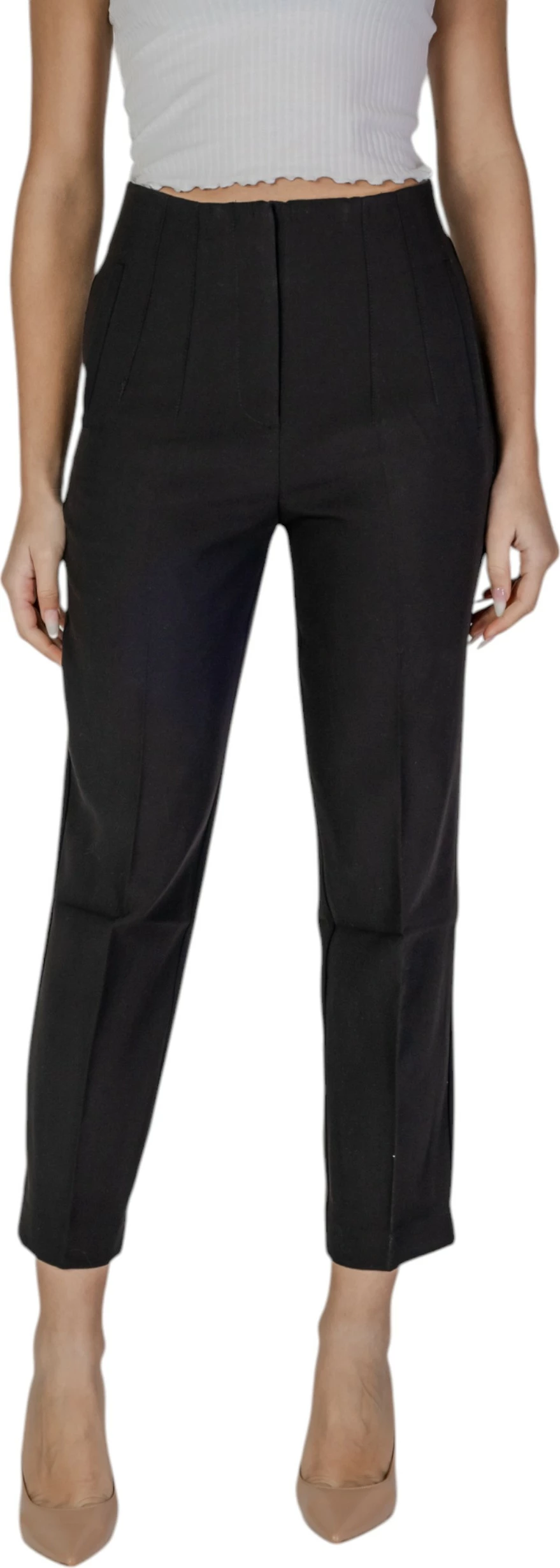 Pantallona për femra Only ONLRAVEN LIFE HW PANT TLR 15298565, të zeza [Madhësia: W38 L32]