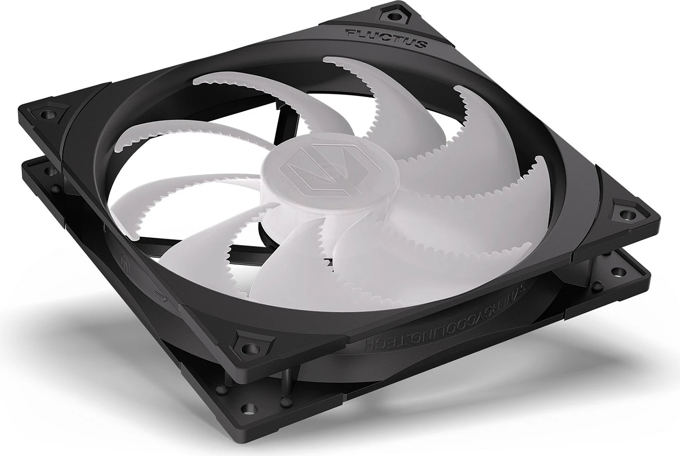 Ventilator kasë Endorfy Fluctus 140 PWM ARGB, 140mm, FDB, ARGB 5V, zi/bardhë