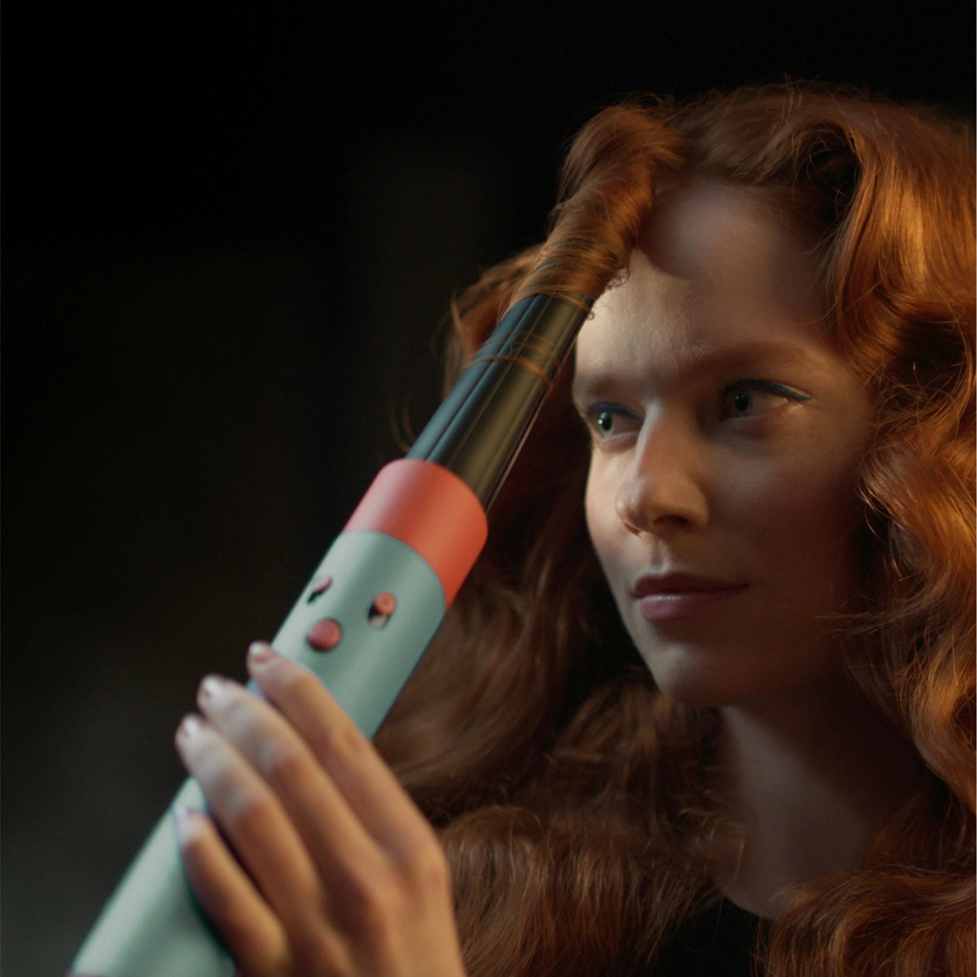 Stajler multifunksional Dyson Airwrap i.d. Curly+Coily 533736-01, 1300W, Bluetooth/MyDyson, set me aksesorë, Patina/Topaz