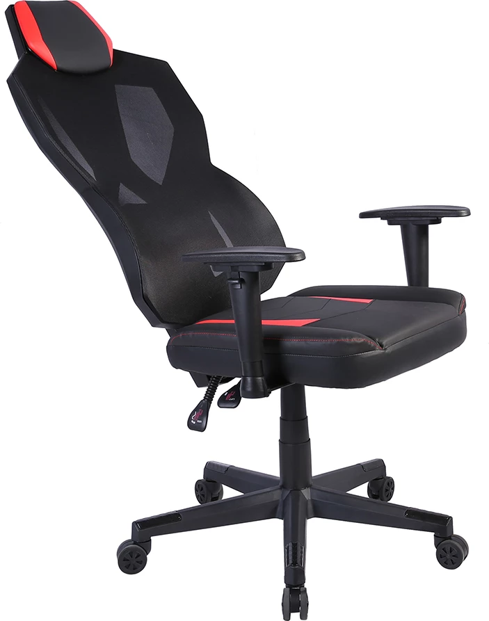 Karrige gaming për zyre, e zezë me të kuqe, STORM, 50x73x135