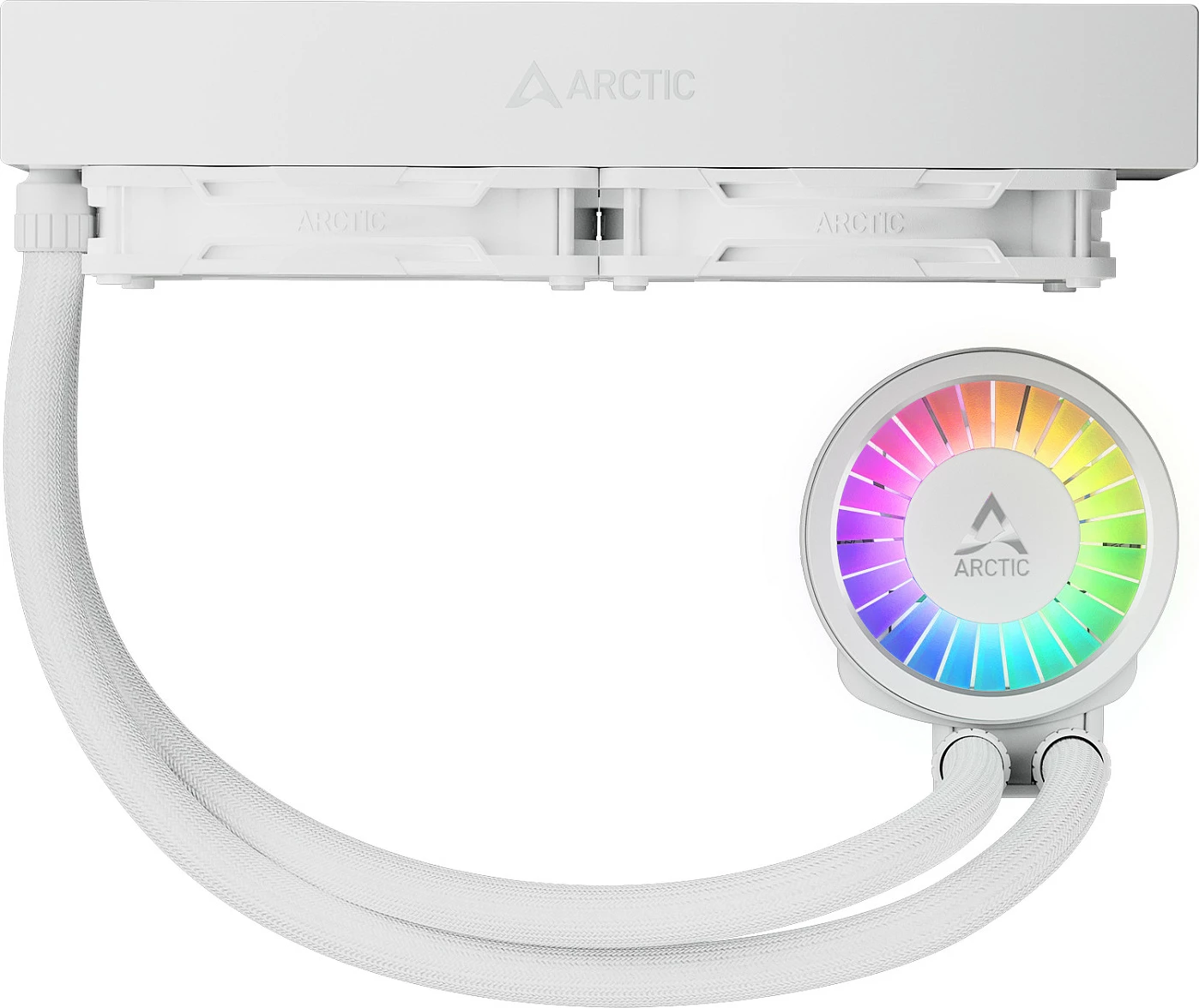Ftohës i lëngshëm AIO për CPU ARCTIC III Pro 240 A-RGB, radiator 240mm, i bardhë