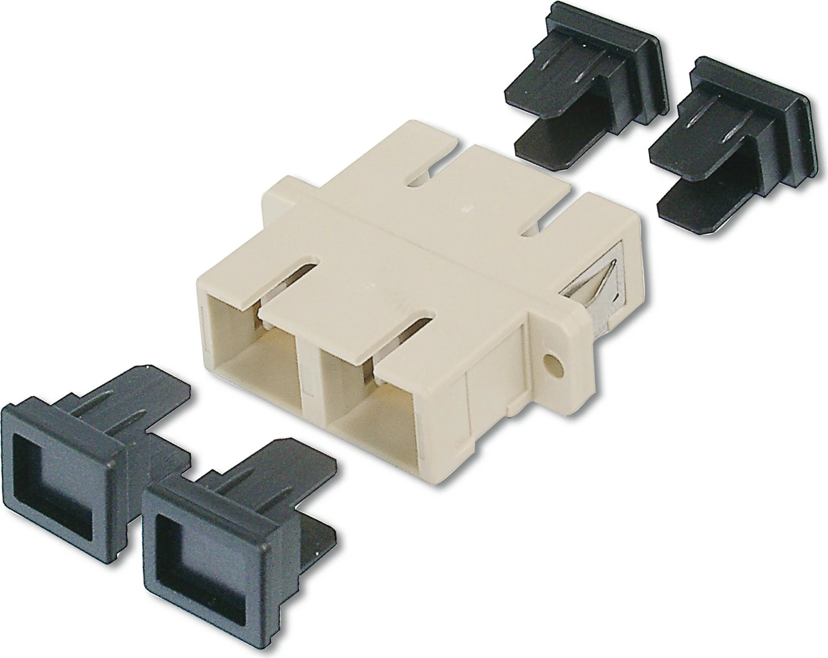 Adapter optik Digitus SC/SC, Multimode, ngjyrë hiri