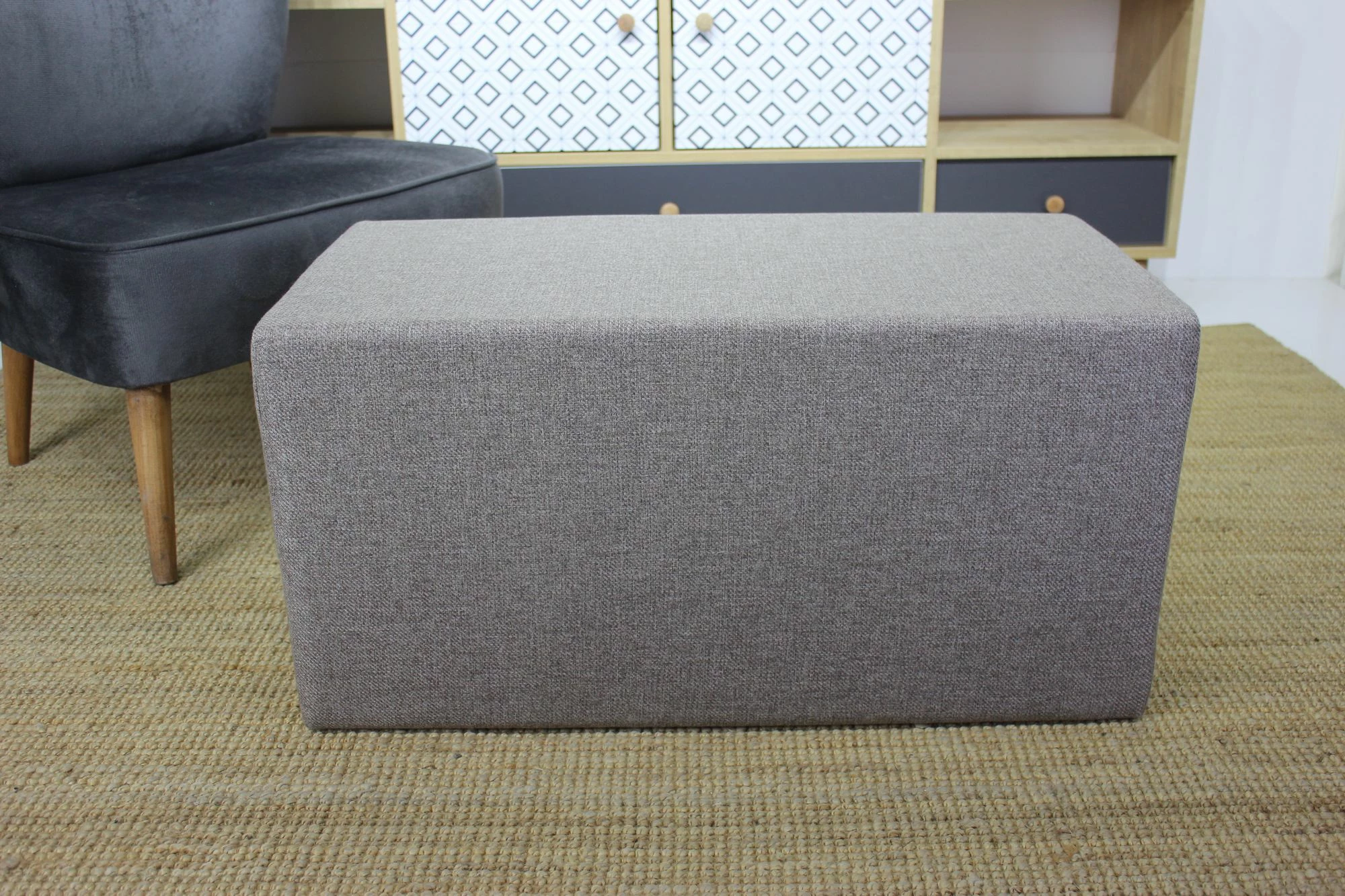 Puf i gjatë Tuffet Atelier del Sofa, ngjyrë kafe