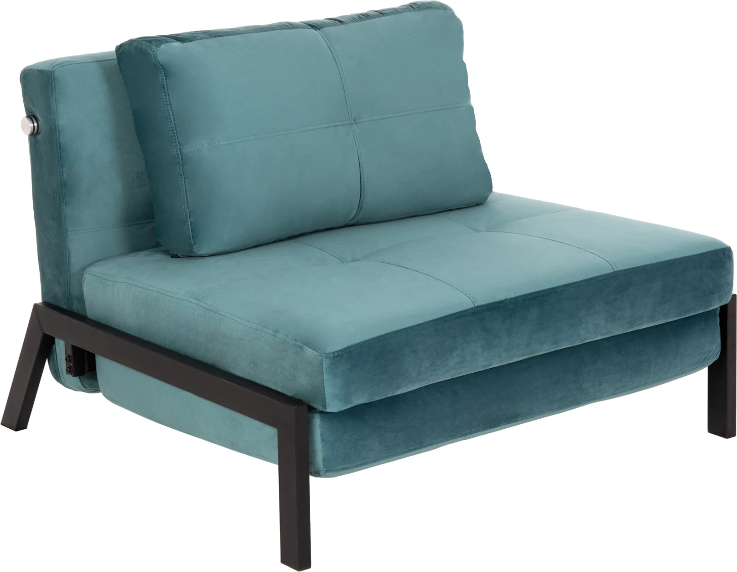 Karrige-shtrat CONSTANCE FH3078.15, kadife ngjyrë turkuaz, 95x92x66H cm