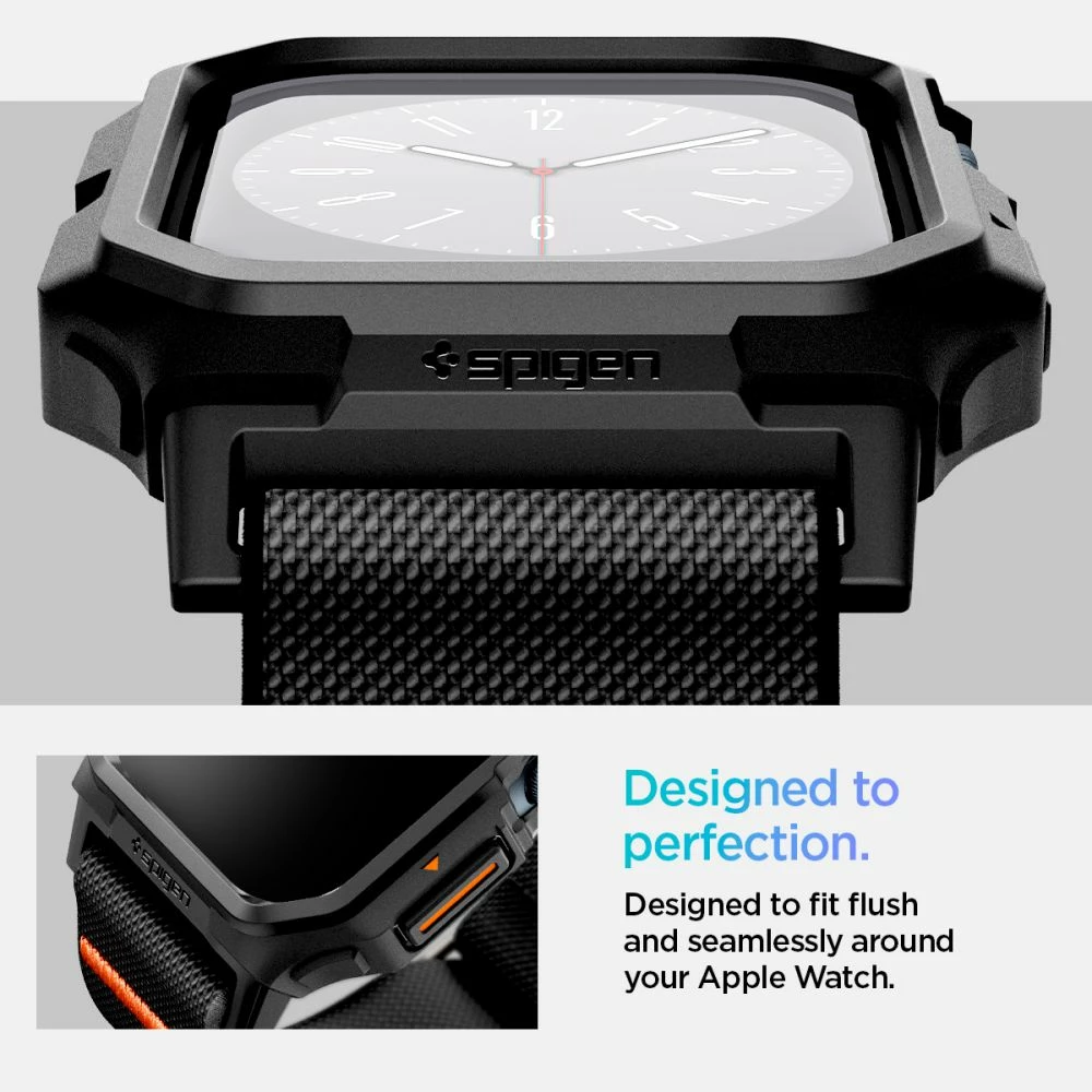 Rrip Spigen Lite Fit PRO për Apple Watch 10, 46mm, Zi
