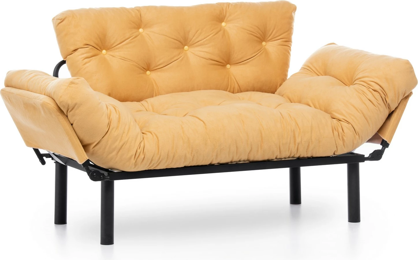 Divan-krevat 2 vende, ngjyrë mustard, Nitta