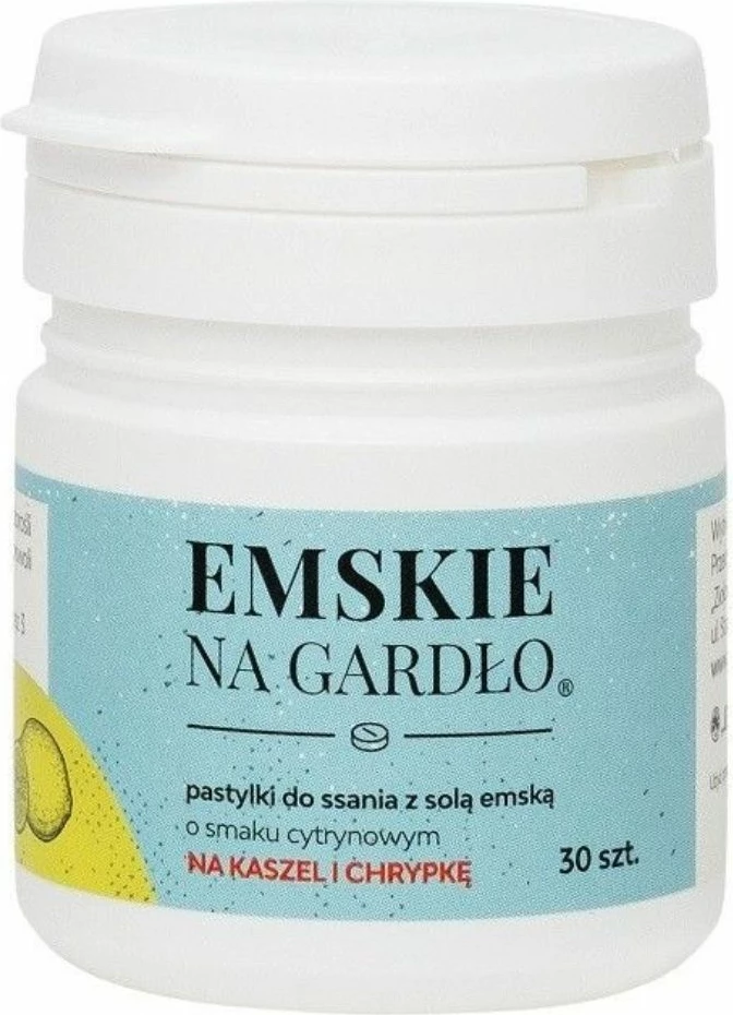 Tabletë për fyt Ziołolek Emskie, 30 copë, limon