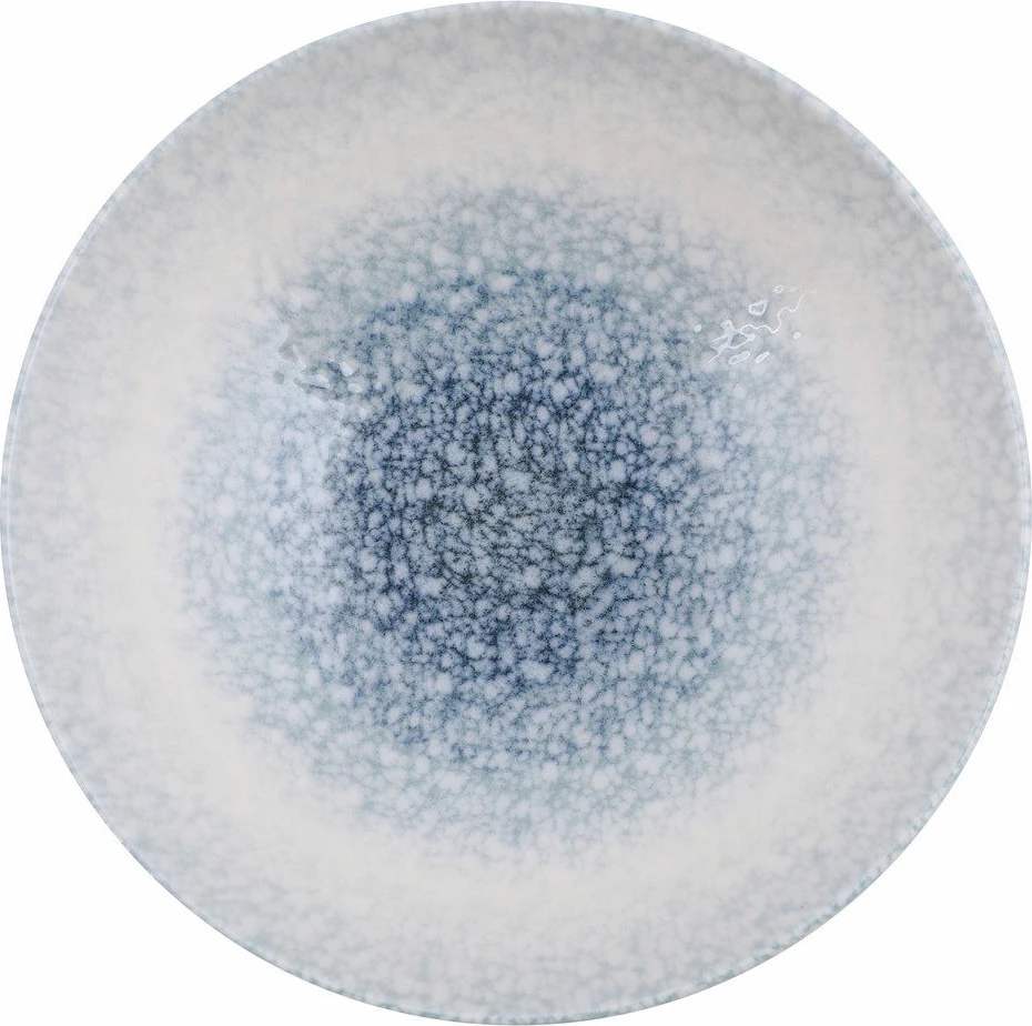 Set enësh për drekë (24 copë), Hermia Concept, GBSRD24Y4R673, porcelan, ngjyrë kaltër dhe e bardhë