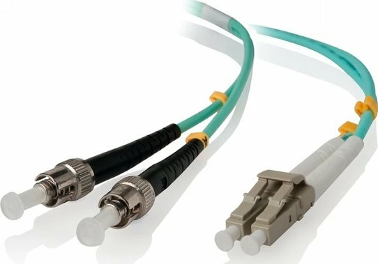 Kabllo fibra optike Alogic LCST-01-OM4 LC-ST OM4 3 m, duplex, LSZH, blu