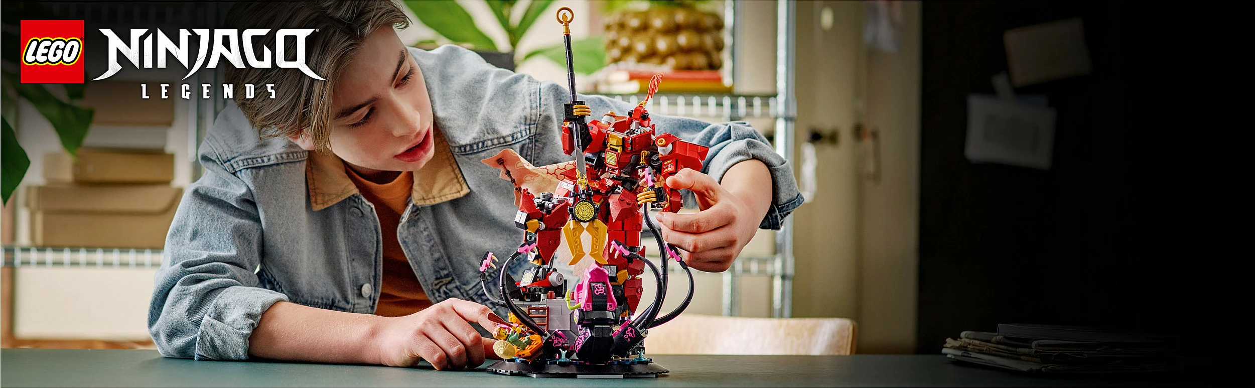 Set ndërtimi LEGO NINJAGO The Fire Knight Mech 71846, 996 copë, 14+, shumëngjyrësh