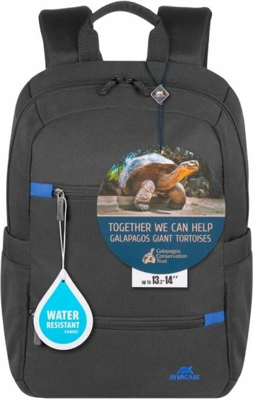 çantë shpine për laptop RIVACASE 8264, 13.3-14", rezistente ndaj ujit, e zezë