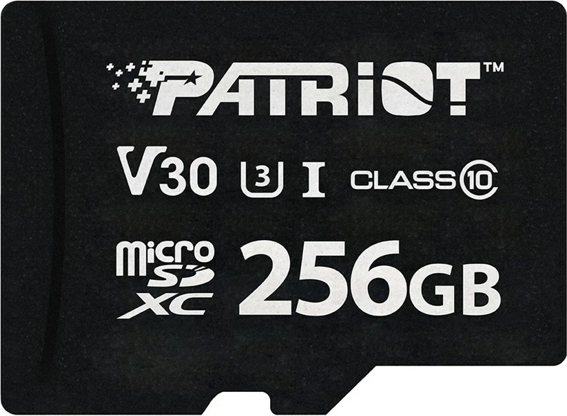 Kartë memorie Patriot Memory VX Series 256 GB microSDXC, Class 10, e zezë