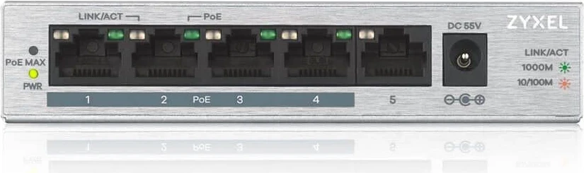 Switch Zyxel GS1005HP, i bardhë