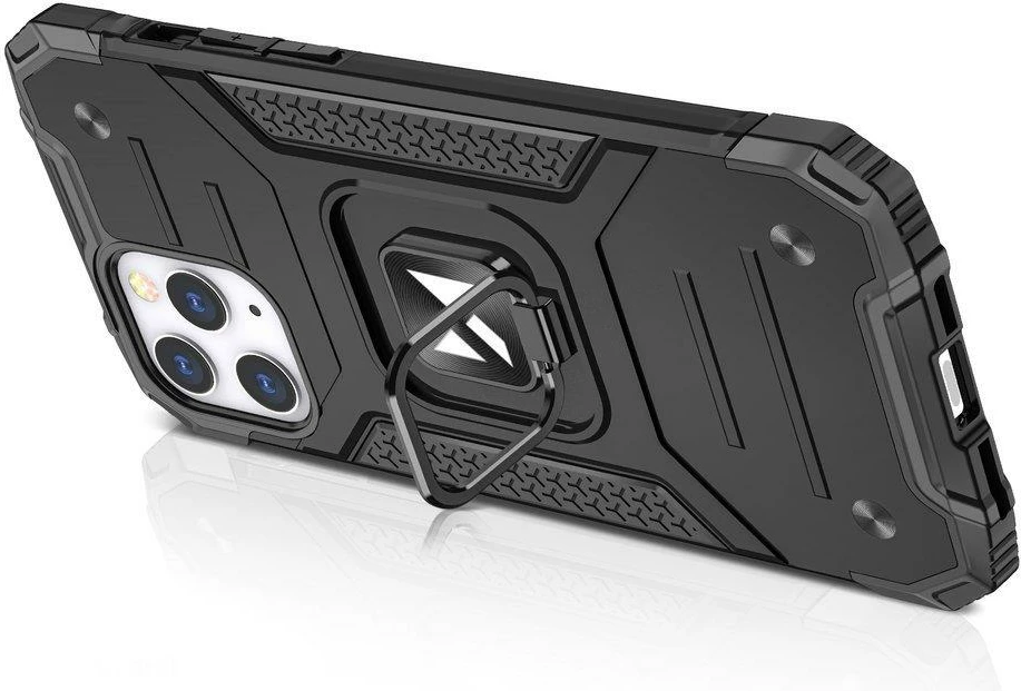 Mbështjellës Wozinsky Ring Armor me mbajtëse gishti dhe këmbëz, për iPhone 13 mini, rozë