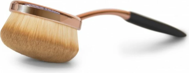 Set furçash grimi Rio Beauty 10 copë, fibra sintetike mikrofi, e zezë