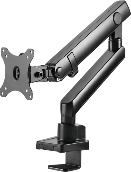 Mbajtës monitori ICYBOX IB-MS313-T për 1 ekran deri 32\" (8 kg), krah me gaz, VESA 75x75/100x100, i zi