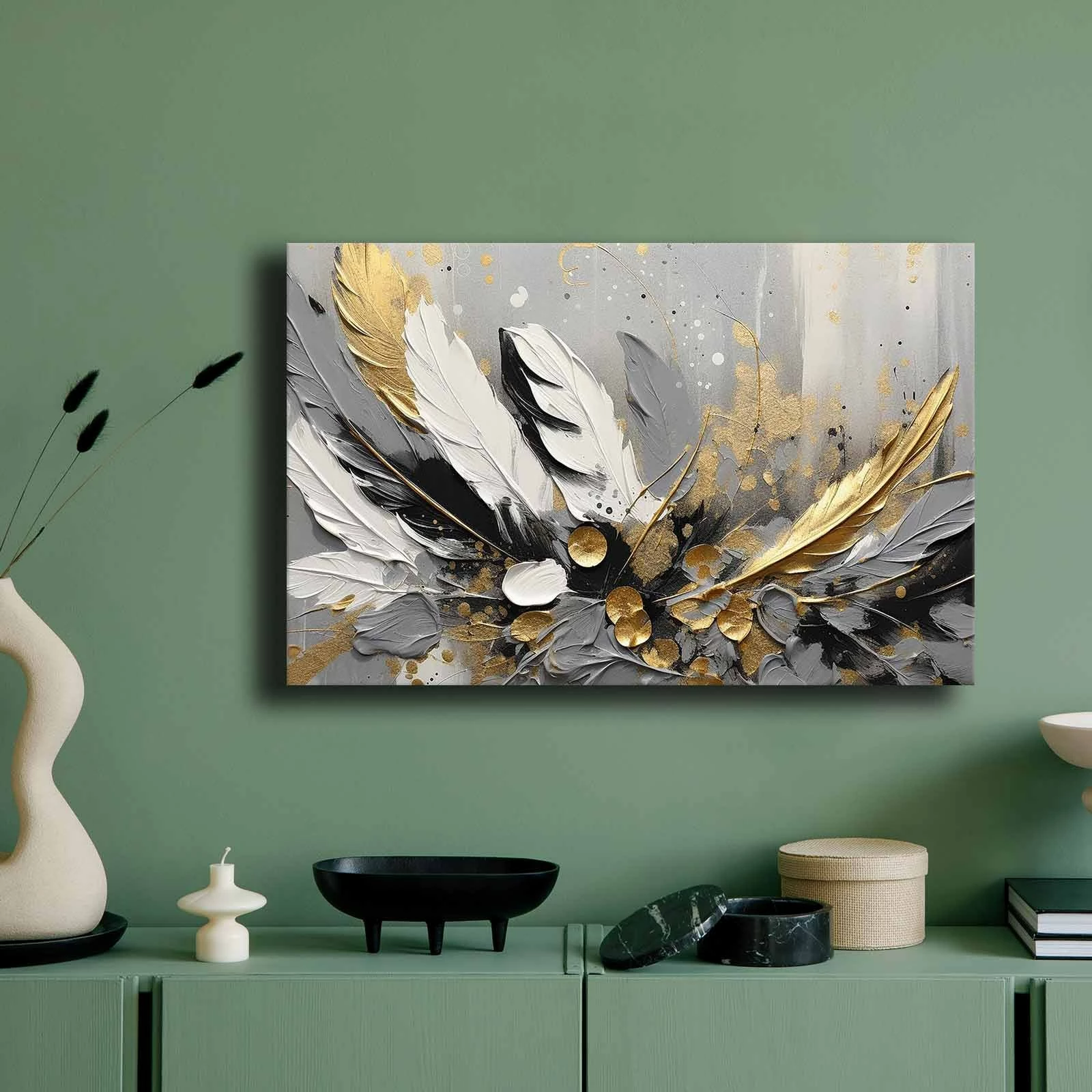 Pikturë dekorative në kanavacë, shumëngjyrëshe, Wallity 4570GSC-002, 45x70cm