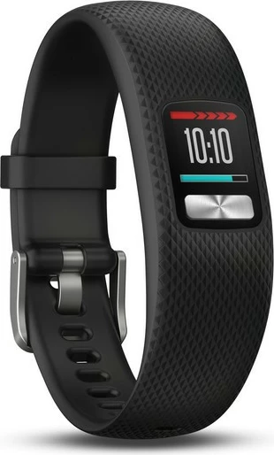 Smartwatch Garmin vívofit 4, rrip i zi, madhësia L, 365 ditë bateri, waterproof
