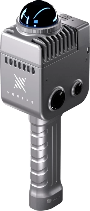 Skaner dore 3D, XGRIDS LixelKity K1, LiDAR + kamera panoramike 36MP, FOV 360°x360°, memorie TF 256GB, bateri 90 min, 1 kg, argjendtë, set me licencë Lixel Studio, bateri, karikues, kabllo, kuti