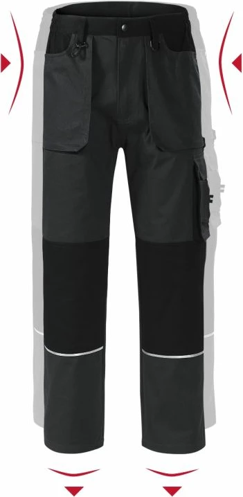 Pantallona për meshkuj Rimeck, gri të errët